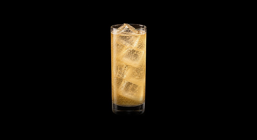 Don Gorgon cocktail on a dark studio background