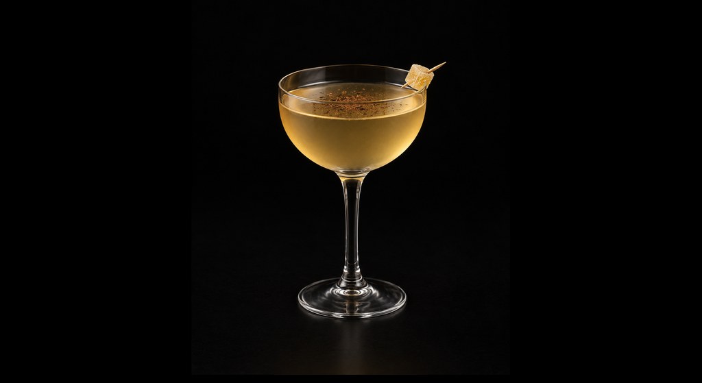 Don Pone cocktail on a dark studio background