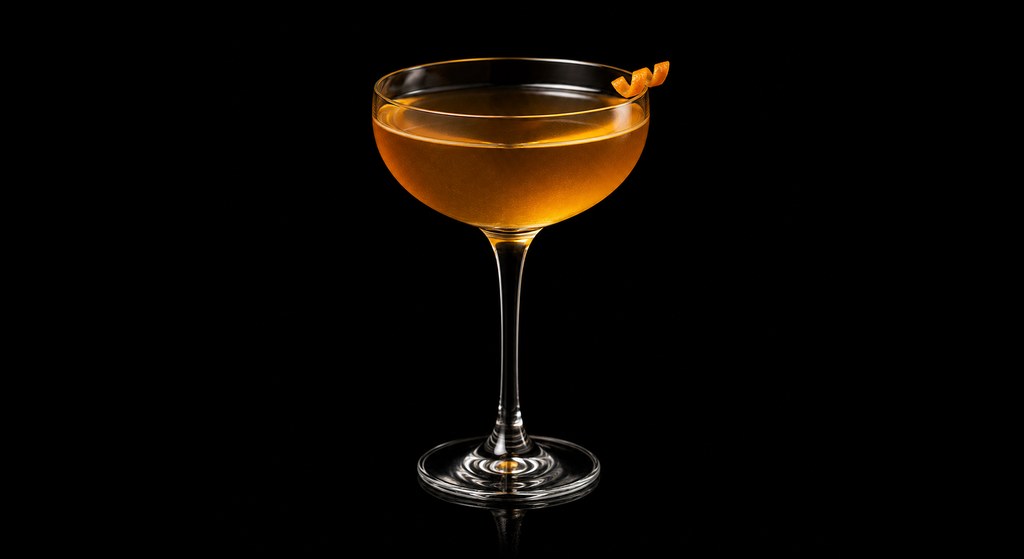 Dream Cocktail cocktail on a dark studio background