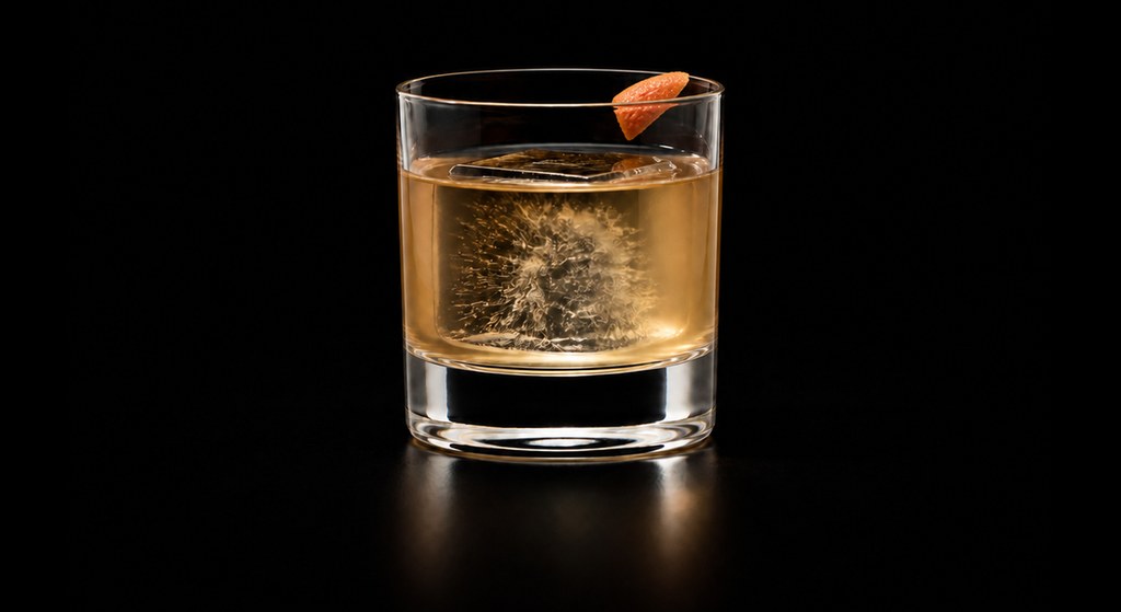 Drifter cocktail on a dark studio background