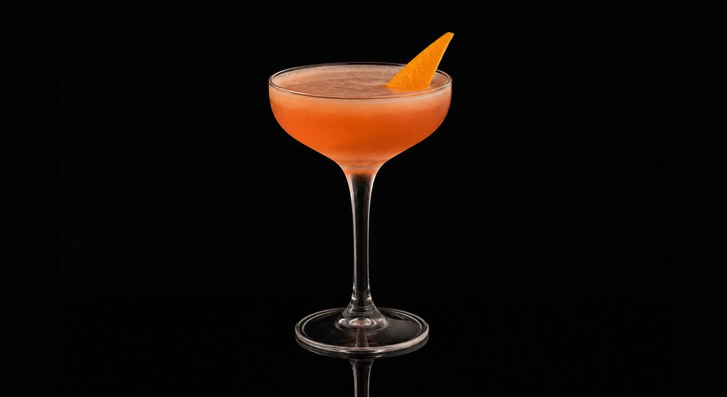 Dry Daiquiri cocktail on a dark studio background