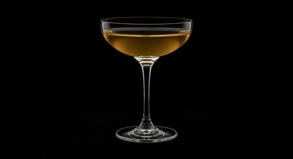Dunhill cocktail on a dark studio background