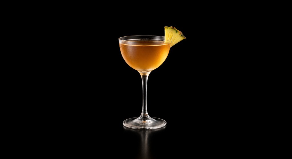 East India No.2 cocktail on a dark studio background