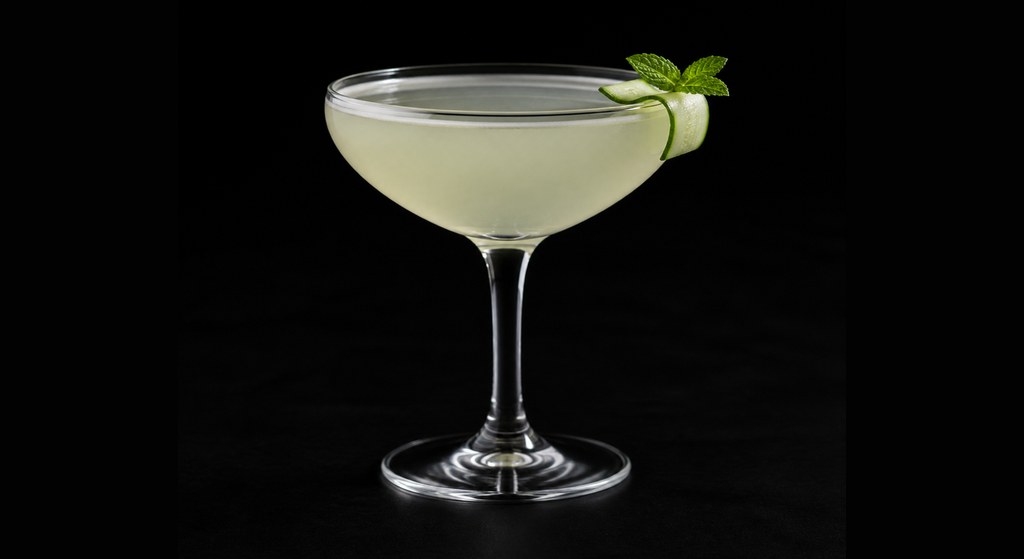 Eastside cocktail on a dark studio background