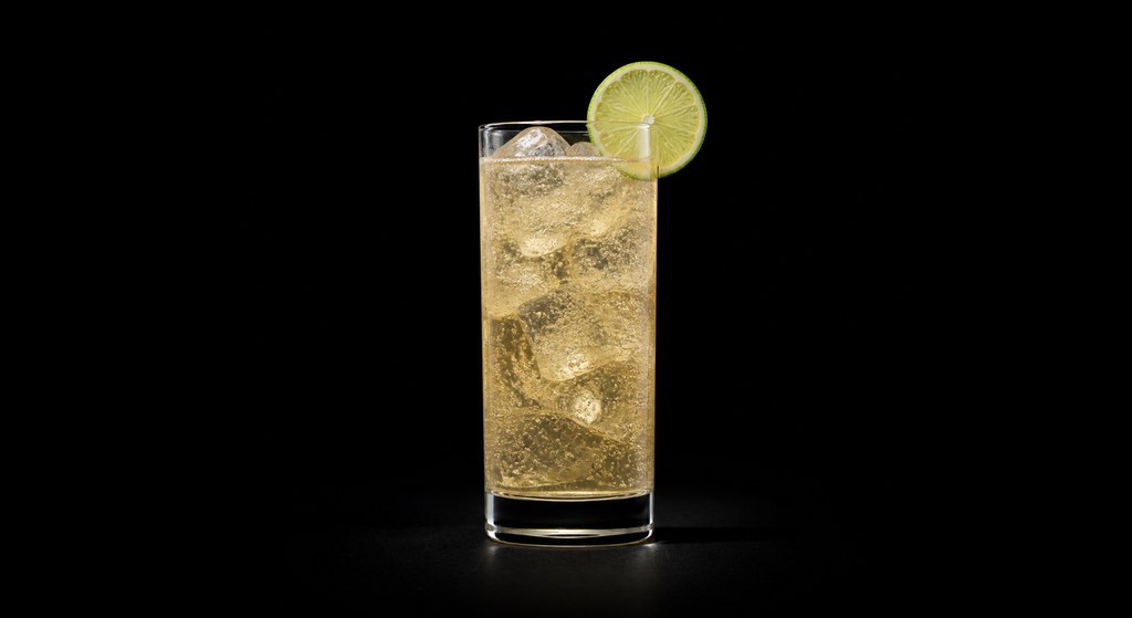 El Burro cocktail on a dark studio background