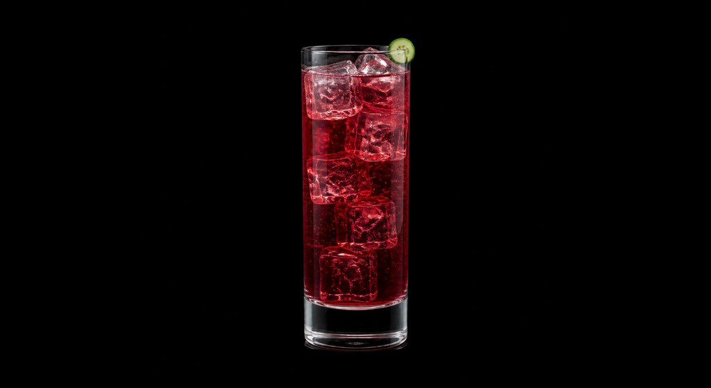 El Diablo Pepino cocktail on a dark studio background