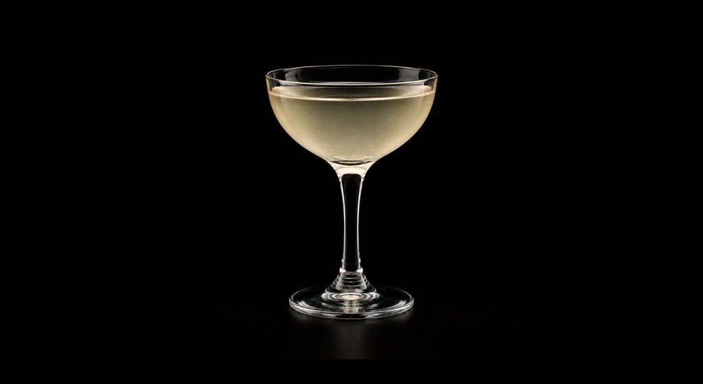 Elder Fashion cocktail on a dark studio background
