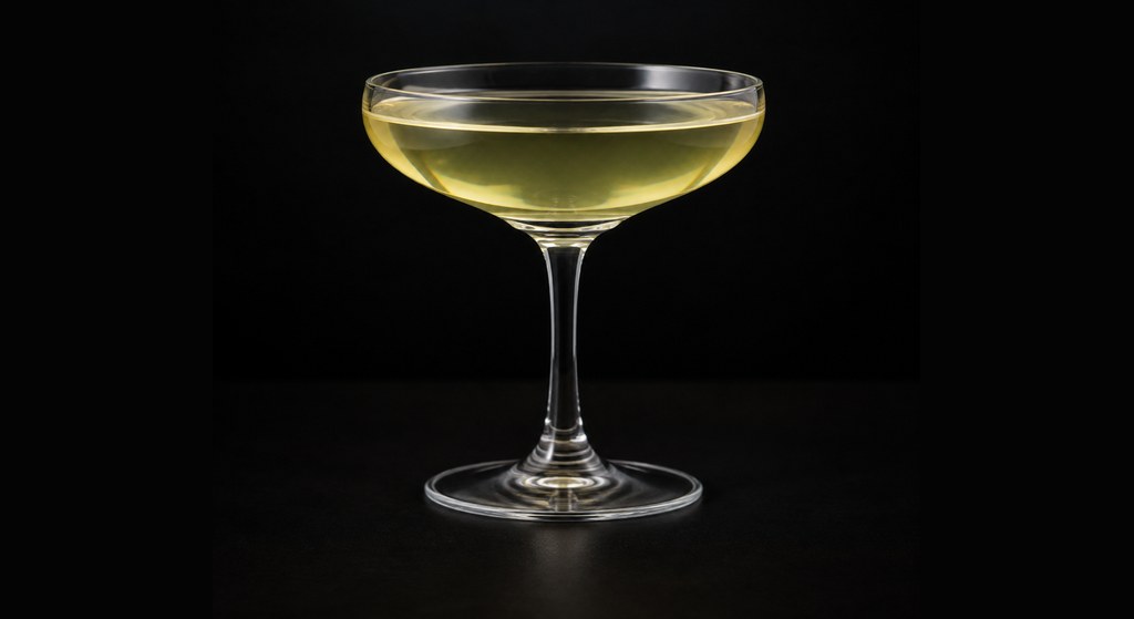Elixirita cocktail on a dark studio background
