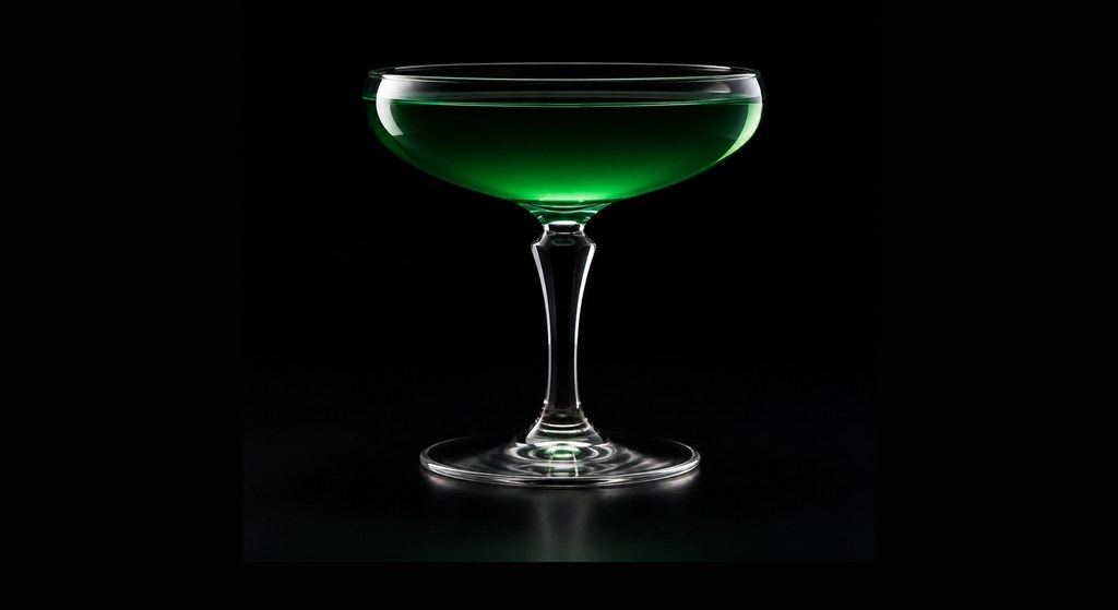 Emerald Isle Cocktail cocktail on a dark studio background