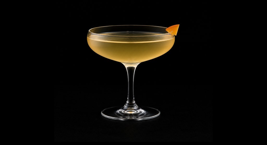 Empire Cocktail cocktail on a dark studio background
