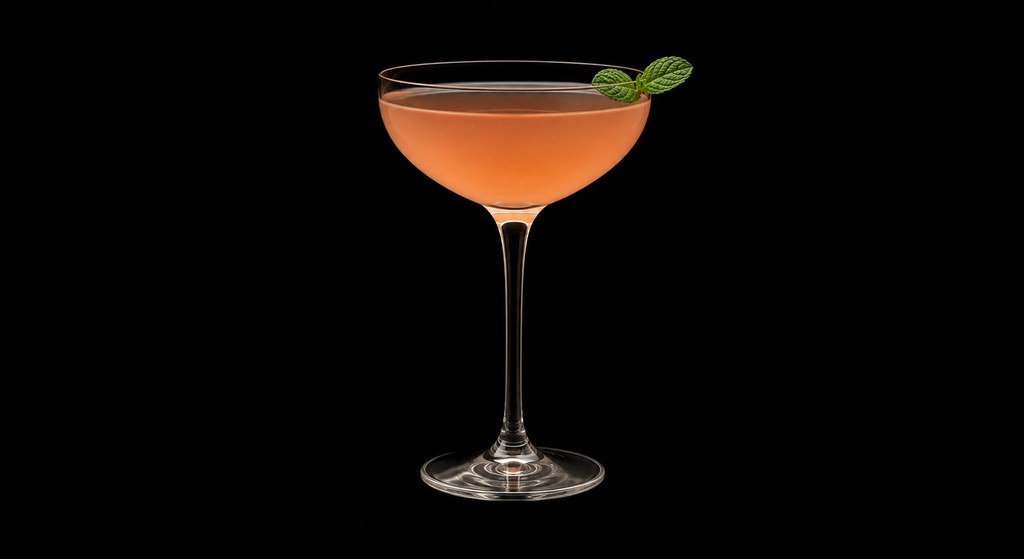 Encantado cocktail on a dark studio background