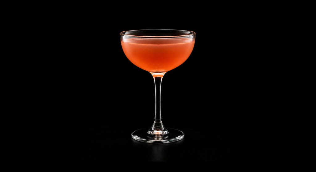 Endless Summer cocktail on a dark studio background