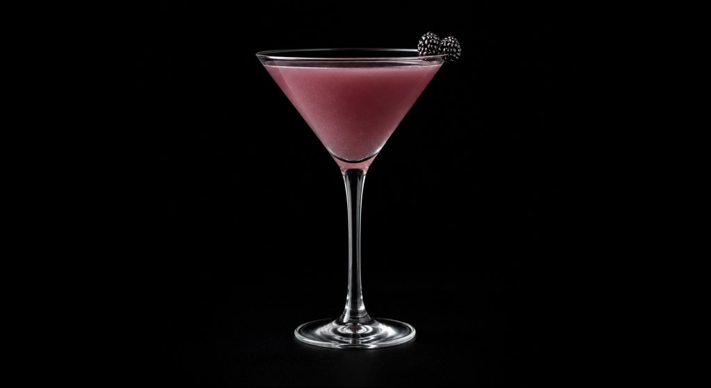 Epiphany cocktail on a dark studio background