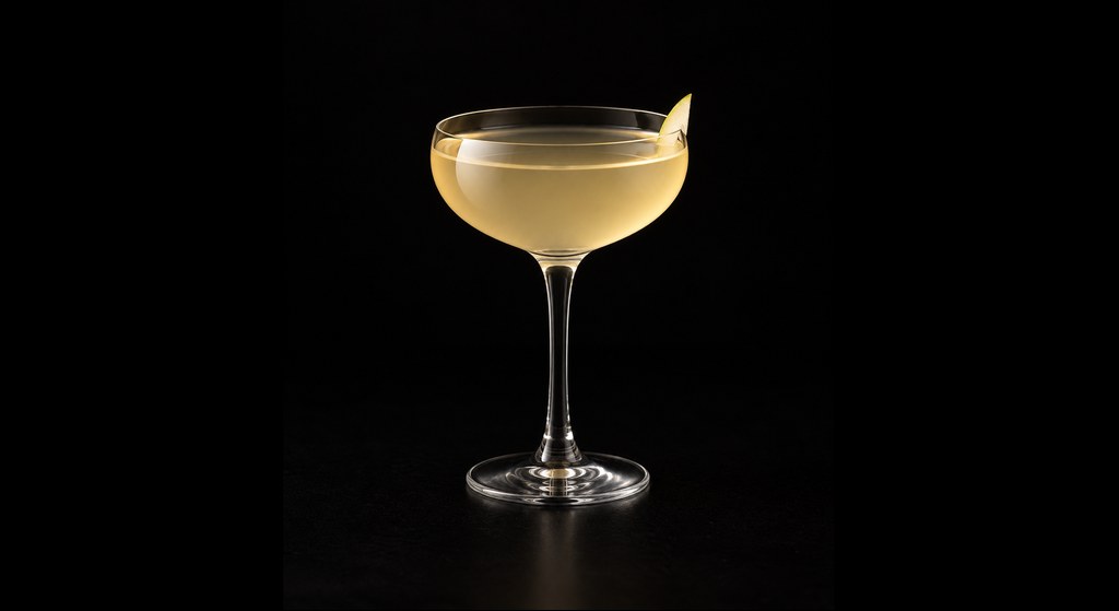 Escalator cocktail on a dark studio background