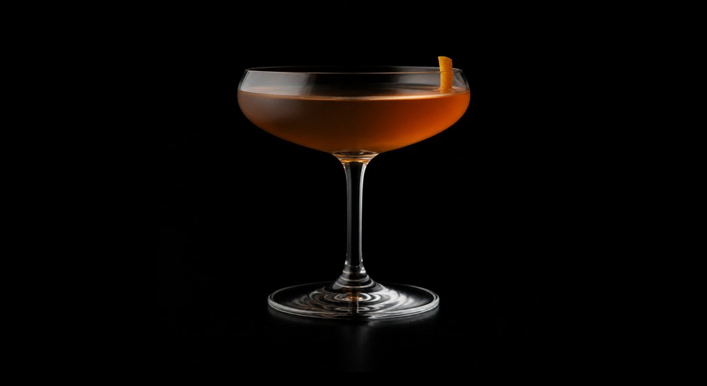 Fab Fortified Four cocktail on a dark studio background