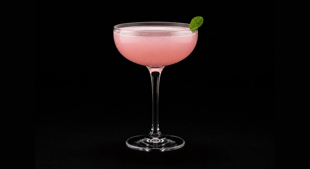 Fairy Sugar Mama cocktail on a dark studio background