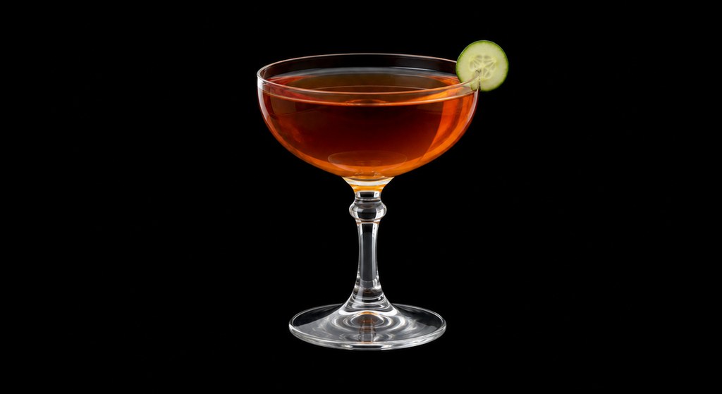 False Start cocktail on a dark studio background