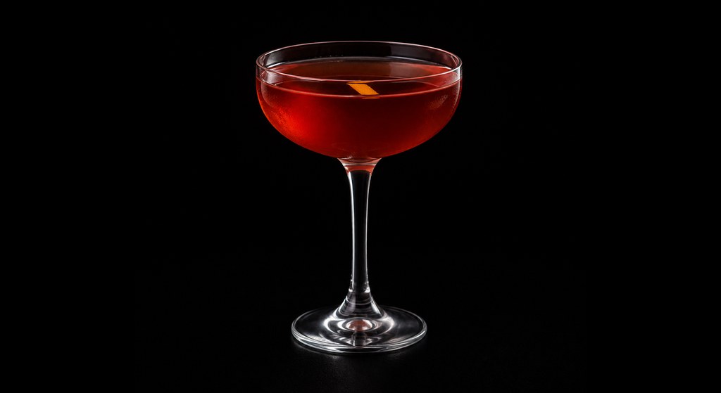 Fat Like Buddha cocktail on a dark studio background