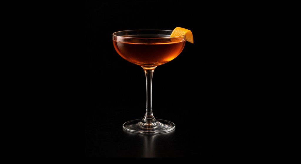 Father's Advice cocktail on a dark studio background