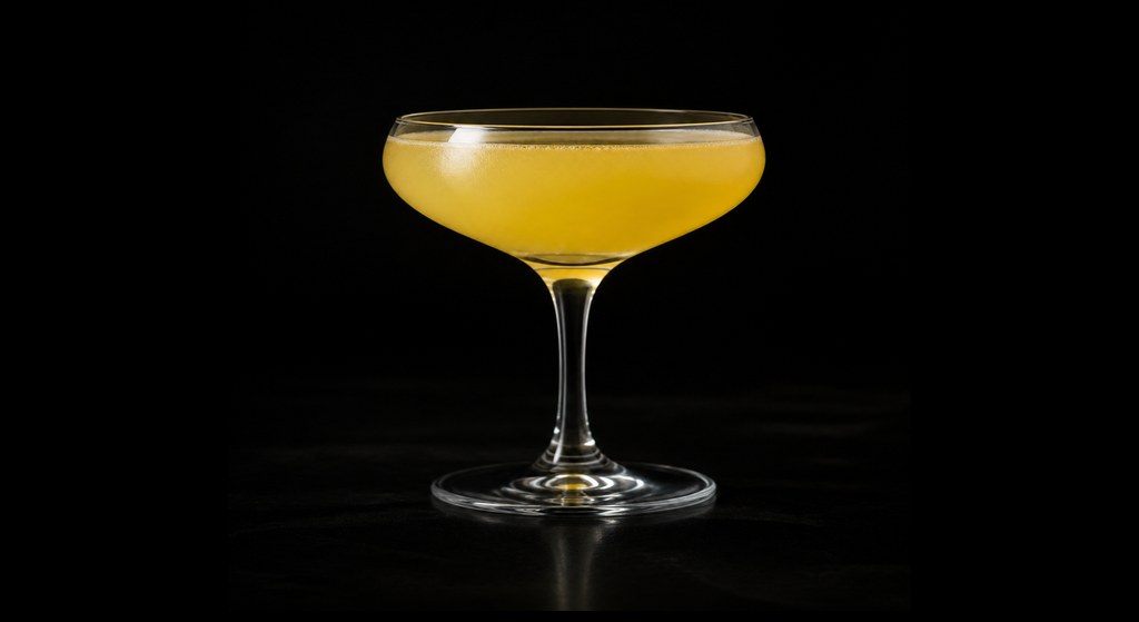 Femme Fatale cocktail on a dark studio background