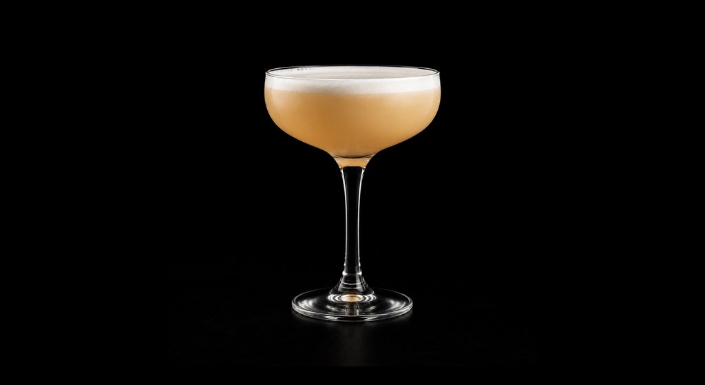 Filibuster cocktail on a dark studio background
