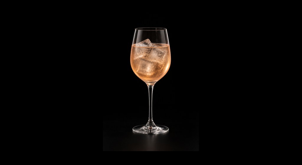 Fitzgerald No. 3 cocktail on a dark studio background