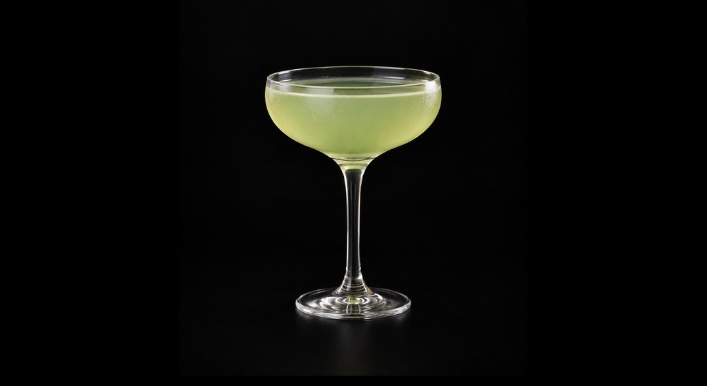 Floral Garden Mocktail cocktail on a dark studio background