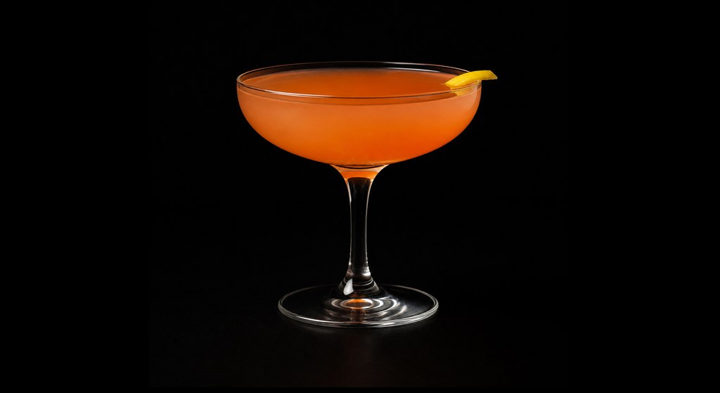 Floripa cocktail on a dark studio background