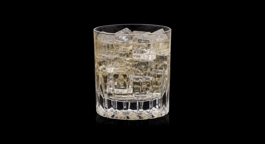 Flying Dutchman cocktail on a dark studio background