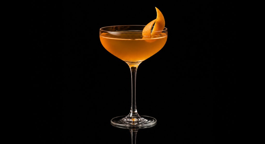 Fort Lauderdale cocktail on a dark studio background