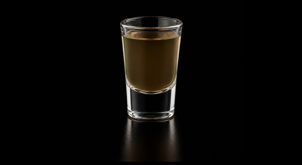 Freddy Kruger cocktail on a dark studio background