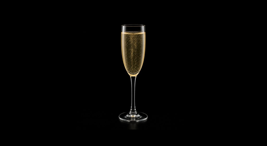 french 75 cocktail in a serving glass