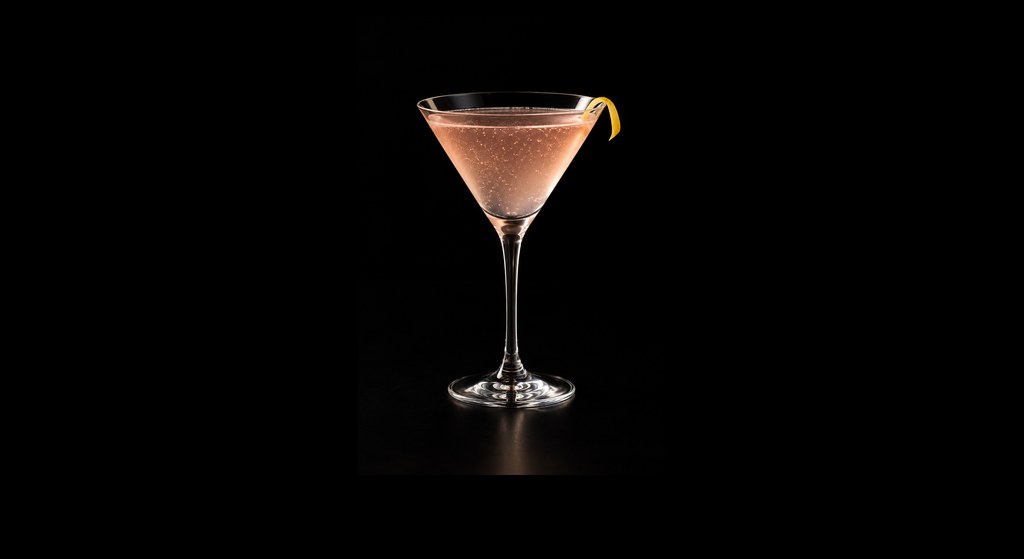 French Daisy cocktail on a dark studio background