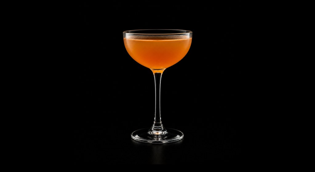 French Diamond cocktail on a dark studio background