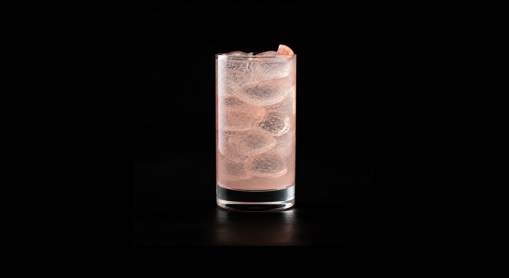 Frenchie cocktail on a dark studio background