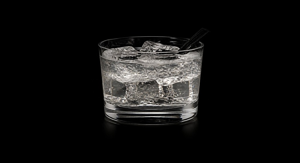 Frisky Witch cocktail on a dark studio background