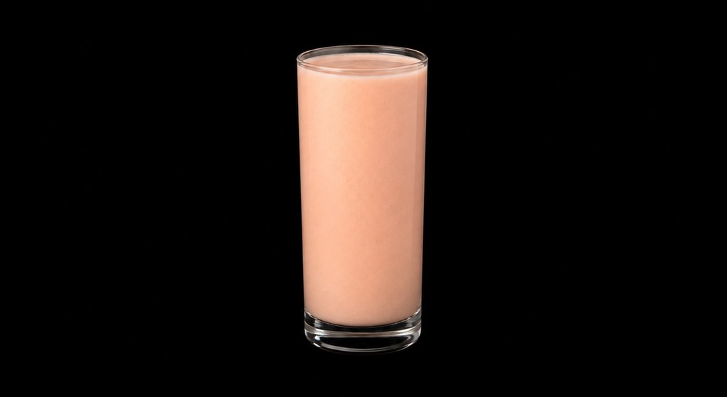 Fruit Flip-Flop cocktail on a dark studio background