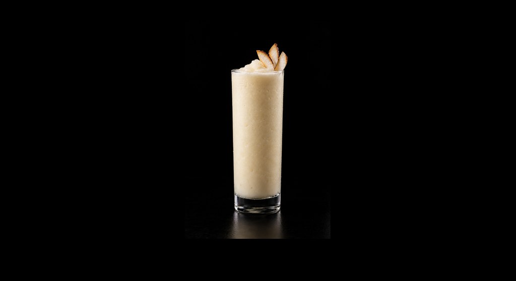 Funky Monkey cocktail on a dark studio background