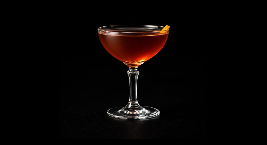 Gaberdine cocktail on a dark studio background