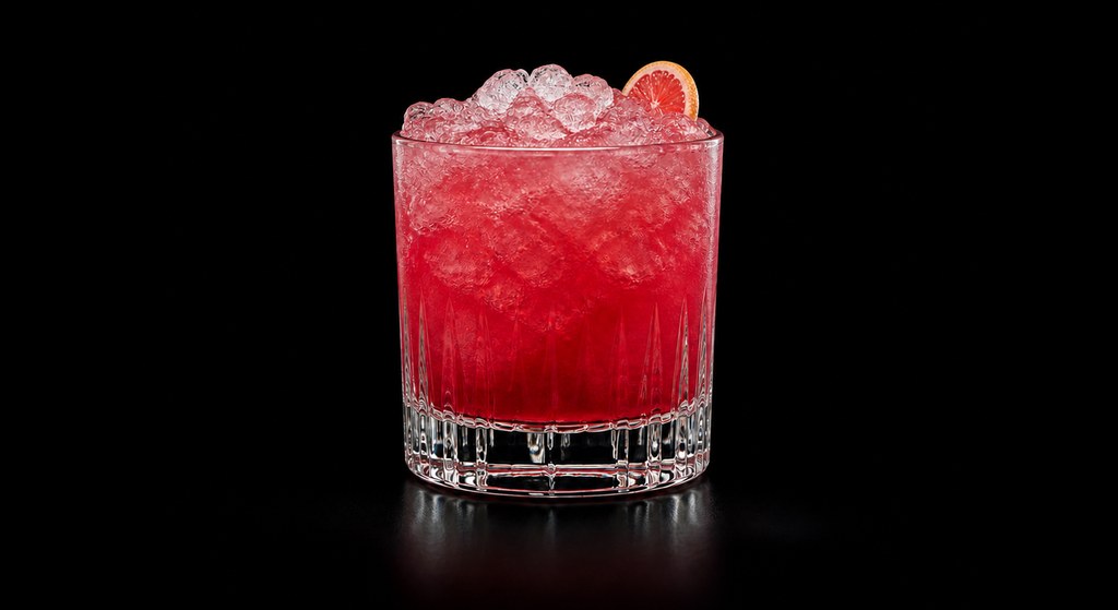 Gamble cocktail on a dark studio background