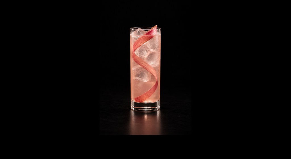 Garden Sour cocktail on a dark studio background