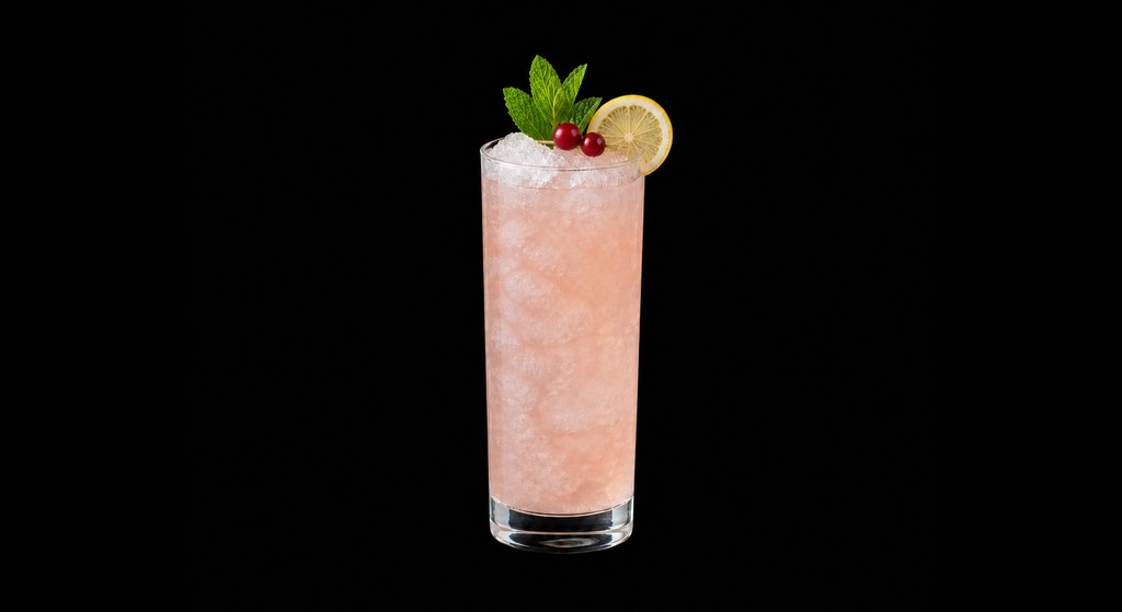 Garden State Julep cocktail on a dark studio background