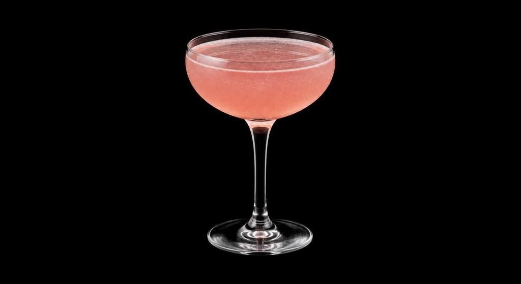 Garden Variety cocktail on a dark studio background