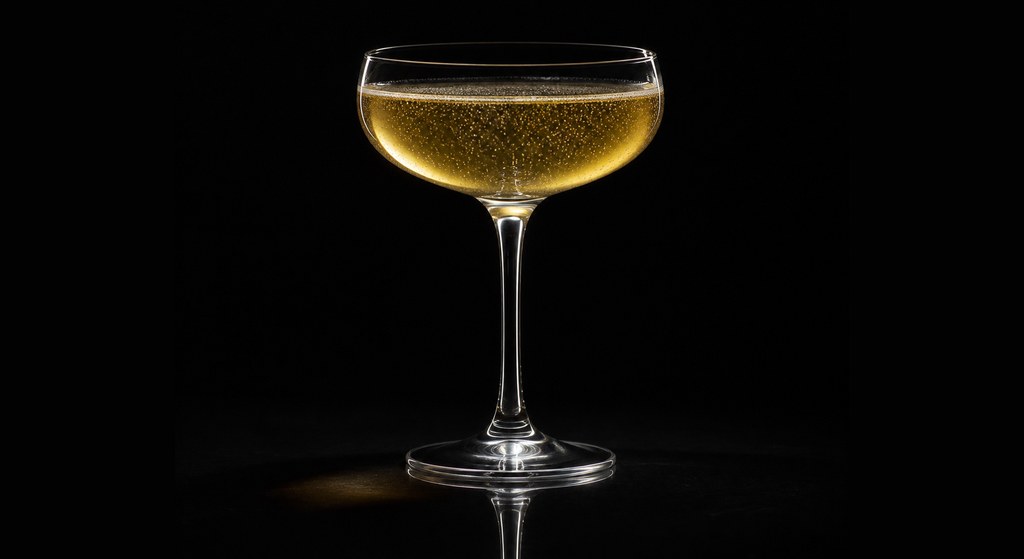 Gargoyle and Spire cocktail on a dark studio background