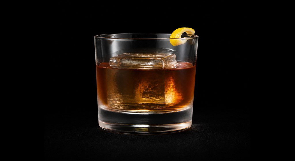 Gift Horse cocktail on a dark studio background