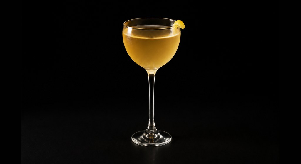 Gilchrist cocktail on a dark studio background