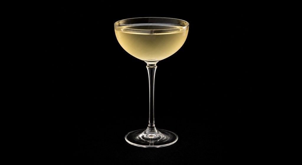 Ginger Sidecar cocktail on a dark studio background