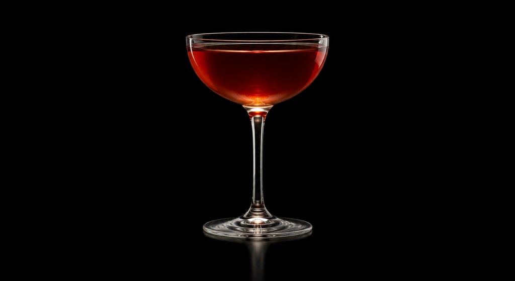 Glen Canyon cocktail on a dark studio background