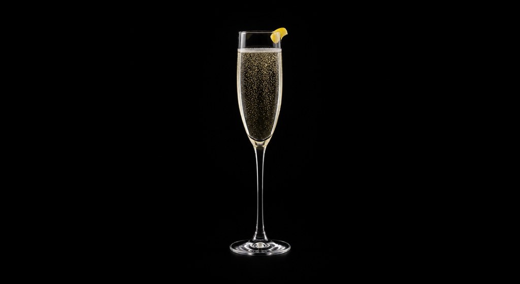 Gloria cocktail on a dark studio background