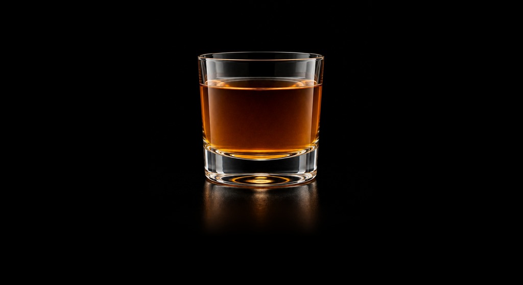 Grand Entrance cocktail on a dark studio background